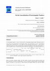 Research paper thumbnail of On the Generalization of Factoriangular Numbers