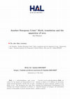 Research paper thumbnail of Another European Crisis? Myth, translation and the apparatus of area