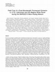 Research paper thumbnail of Field trial of a dual-wavelength fluorescent emission (L.I.F.E.) instrument and the Magma White rover during the MARS2013 Mars analog mission