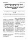 Research paper thumbnail of Liver ischemia/reperfusion injury, a setting in which the functional mass is reduced and the role of PDE5 inhibitor