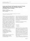 Research paper thumbnail of Conservation Priorities and Population Structure of Woody Medicinal Plants in an Area of Caatinga Vegetation (Pernambuco State, NE Brazil)