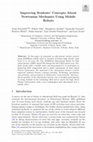 Research paper thumbnail of Improving Students’ Concepts About Newtonian Mechanics Using Mobile Robots