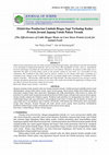 Research paper thumbnail of Efektivitas Pemberian Limbah Biogas Sapi Terhadap Kadar Protein Jerami Jagung Untuk Pakan Ternak