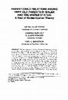 Research paper thumbnail of Parent child relations among very old parents in Wales and the United States: A test of modernization theory