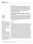 Research paper thumbnail of New relative sea-level (RSL) indications from the Eastern Mediterranean: Middle Bronze Age to the Roman period (~3800-1800 y BP) archaeological constructions at Dor, the Carmel coast, Israel