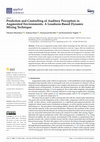 Research paper thumbnail of Prediction and Controlling of Auditory Perception in Augmented Environments. A Loudness-Based Dynamic Mixing Technique