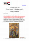 Research paper thumbnail of Art et science à l'époque romane Résumés des Journées Romanes de Cuxa 2022