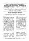 Research paper thumbnail of A dimensão temática da pesquisa em organização do conhecimento: uma análise de domínio dos congressos nacionais e regionais da ISKO (Brasil, Espanha e América do Norte)