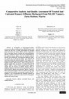 Research paper thumbnail of Comparative Analysis And Quality Assessment Of Treated And Untreated Tannery Effluents Discharged From NILEST Tannery, Zaria, Kaduna, Nigeria