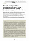 Research paper thumbnail of Application of stable isotopes as indicators of energy fluxes in coastal environments of Uruguay