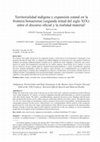 Research paper thumbnail of Indigenous Territoriality and State Expansion in the Buenos Aires Frontier (Second Half of the 19th Century): Between Official Speech and Material Reality