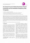 Research paper thumbnail of Air-entrained Concrete: Relationship between Thermal Conductivity and Pore Distribution Analyzed by X-Ray Tomography