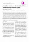 Research paper thumbnail of Role of Materials and Labor Allocation in Cost-Effective Soundproof House Construction Projects