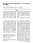 Research paper thumbnail of Effect of Fungicide Mobility and Application Timing on the Management of Grape Powdery Mildew