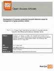 Research paper thumbnail of Development of a grower-conducted inoculum detection assay for management of grape powdery mildew