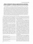 Research paper thumbnail of Effects of switchgrass (Panicum virgatum) rotations with peanut (Arachis hypogaea L.) on nematode populations and soil microflora