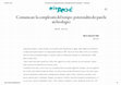 Research paper thumbnail of Comunicare la complessità del tempo: potenzialità dei parchi archeologici - RomArché 2016