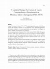 Research paper thumbnail of El cardenal Gaspar Cervantes de Gaete: Contrareforma i Renaixement a Messina, Salern i Tarragona (1561-1575)