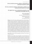 Research paper thumbnail of Da lei ao direito: processos, políticas e instrumentos na construção do direito à cidade