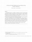 Research paper thumbnail of A Protocol for Model Validation and Causal Inference from Computer Simulation