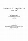 Research paper thumbnail of Cultural Studies dan kehidupan sehari hari - Indonesian seminar version