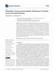 Research paper thumbnail of Clientelism, Turnout and Incumbents' Performance in Chilean Local Government Elections