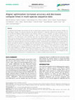 Research paper thumbnail of Aligner optimization increases accuracy and decreases compute times in multi-species sequence data