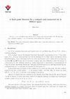 Research paper thumbnail of A note on common fixed point theorem in Hilbert Space