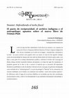 Research paper thumbnail of El pacto de reciprocidad, el archivo indígena y el antropólogo: apuntes sobre el nuevo libro de Tristan Platt