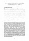 Research paper thumbnail of LEGAL CONSIDERATIONS IN THE MANAGEMENT OF THE SPANISH ARCHAEOLOGICAL HERITAGE