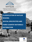 Research paper thumbnail of Classification of Matilde Regions. Spatial Specificities and Third Country Nationals Distribution