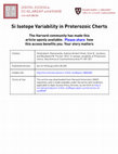 Research paper thumbnail of Si isotope variability in Proterozoic cherts