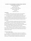 Research paper thumbnail of Statement to the Environment and Public Works Committee of the United States Senate