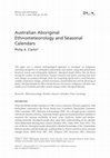 Research paper thumbnail of Australian Aboriginal Ethnometeorology and Seasonal Calendars