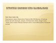 Research paper thumbnail of Strategi Dakwah Era Globalisasi