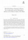 Research paper thumbnail of Moral Psychology of Emotion in Korean Neo-Confucianism and Its Philosophical Debates on the Affective Nature of the Mind