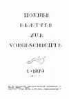 Research paper thumbnail of Hermann Maurer, Horner Blätter zur Vorgeschichte 1, 1979. Erscheinungsort: 3580 Horn, Niederösterreich.