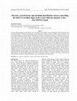 Research paper thumbnail of Diversity, growth forms and rhodolith distribution: factors controlling the fabric of coralline algae of the early Miocene deposits, Cairo – Suez road, Egypt