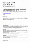 Research paper thumbnail of Comparison of functional thalamic segmentation from seed-based analysis and ICA