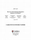 Research paper thumbnail of How do Carbon Emissions Respond to Business-Cycle Shocks?