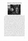 Research paper thumbnail of Reflections on What Movies Do Well