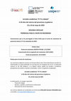 Research paper thumbnail of SEGUNDA CIRCULAR. Jornadas académicas "El 73 a debate" A 50 años del retorno del peronismo al gobierno