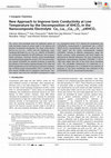 Research paper thumbnail of New Approach to Improve Ionic Conductivity at Low Temperature by the Decomposition of KHCO 3 in the Nanocomposite Electrolyte @