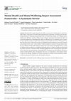 Research paper thumbnail of Mental Health and Mental Wellbeing Impact Assessment Frameworks-A Systematic Review