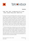 Research paper thumbnail of Reseña/Review (Jones, Owen; "Chavs: la demonización de la clase obrera", Madrid: Capitán Swing Libros, ISBN: 9788494027970, 360 págs., 2012)