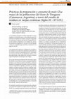 Research paper thumbnail of Prácticas de preparación y consumo de maíz ( Zea mays ) de las poblaciones del Oeste de Tinogasta (Catamarca, Argentina) a través del estudio de residuos en vasijas cerámicas (Siglos III - XVI DC)