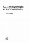 Research paper thumbnail of Dall’ordinamento al ragionamento