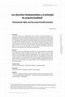 Research paper thumbnail of Los derechos fundamentales y el principio de proporcionalidad