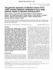 Research paper thumbnail of The genome sequence of Bacillus cereus ATCC 10987 reveals metabolic adaptations and a large plasmid related to Bacillus anthracis pXO1