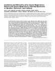 Research paper thumbnail of Incidence and Mortality after Acute Respiratory Failure and Acute Respiratory Distress Syndrome in Sweden, Denmark, and Iceland